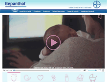 Tablet Screenshot of bepanthol.cl
