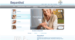 Desktop Screenshot of bepanthol.de